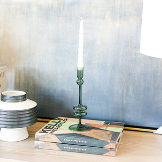 Emerald Green Candlesticks