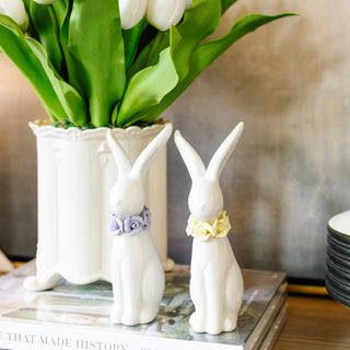 Bunny W/ Floral Collar
