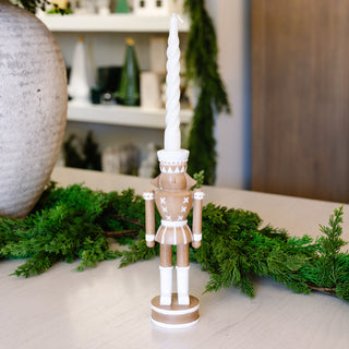 Brown Nutcracker Taper Holder