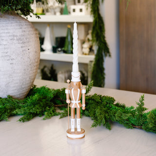 Brown Nutcracker Taper Holder