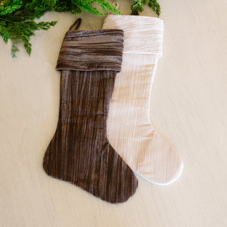 Ribbed Velvet Stocking