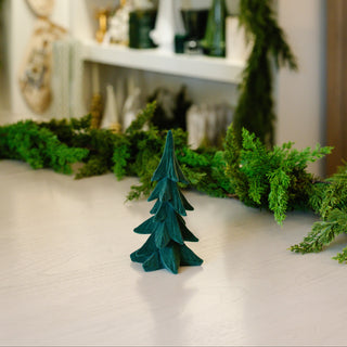 Velvet Christmas Trees - Green
