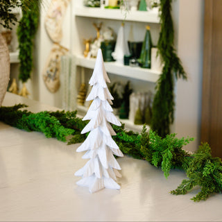 Velvet Christmas Trees - White