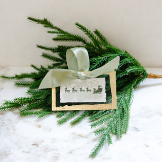 Santa's Sleigh Acrylic Ornament