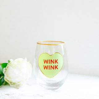 Conversation Hearts Glasses