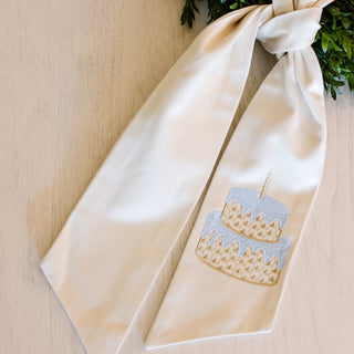 Birthday Cake Wreath Sash