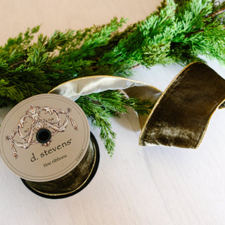 Chocolate Brown Velvet Ribbon