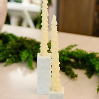 Christmas Tree Candle - Cream