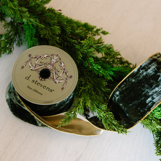 Moss Green Velvet Ribbon