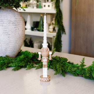 Brown Nutcracker Taper Holder