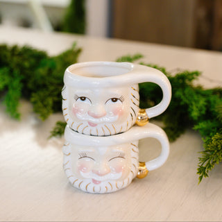 Papa Noel Mug, White