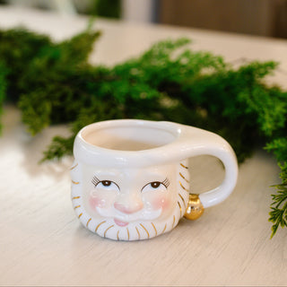 Papa Noel Mug, White