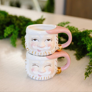 Papa Noel Mug, Pink
