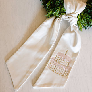 Birthday Cake Wreath Sash