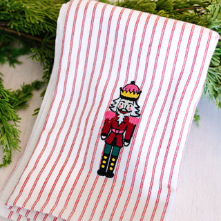 Weezie Holiday Striped Kitchen Towel